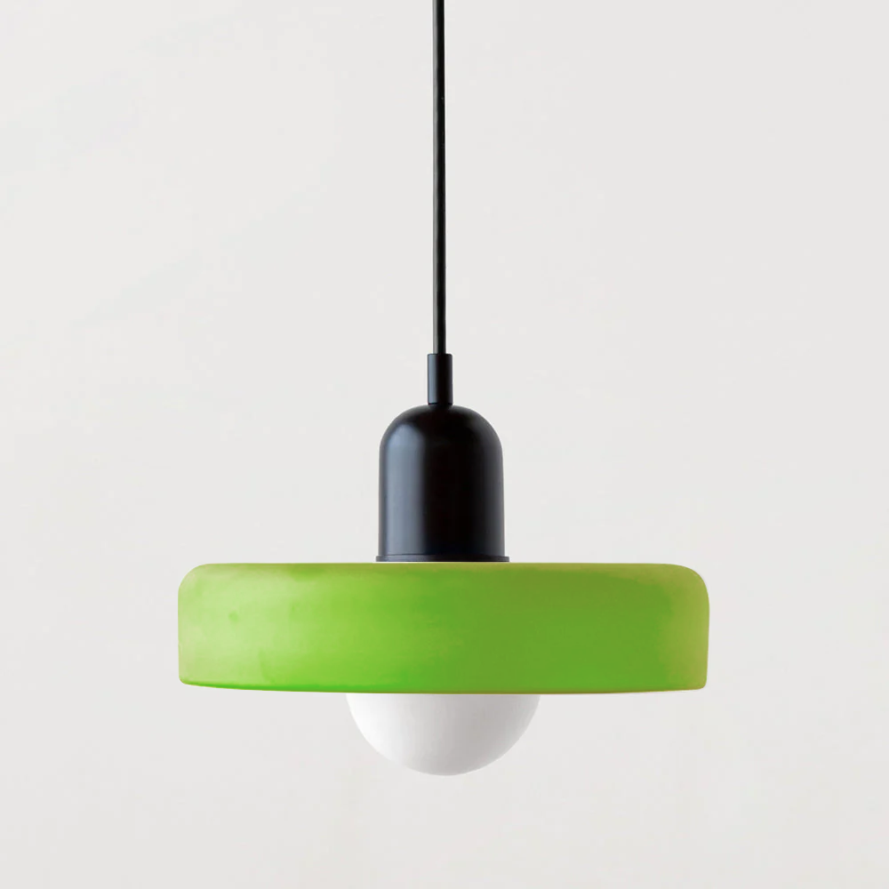 Bauhaus Glass Pendant Light – Colorful Design – Retro Ceiling Lamp