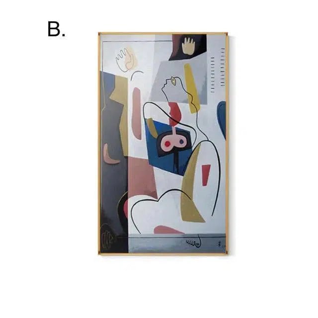 Abstract Lady Line Drawing Canvas Print – High-Quality 280gsm Canvas Art for Home or Office Decor 6