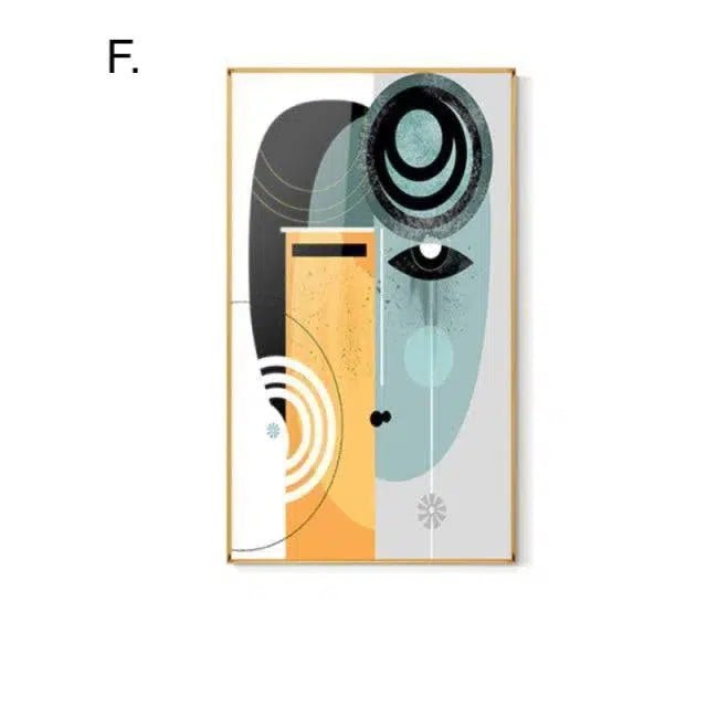 Abstract Lady Line Drawing Canvas Print – High-Quality 280gsm Canvas Art for Home or Office Decor 9