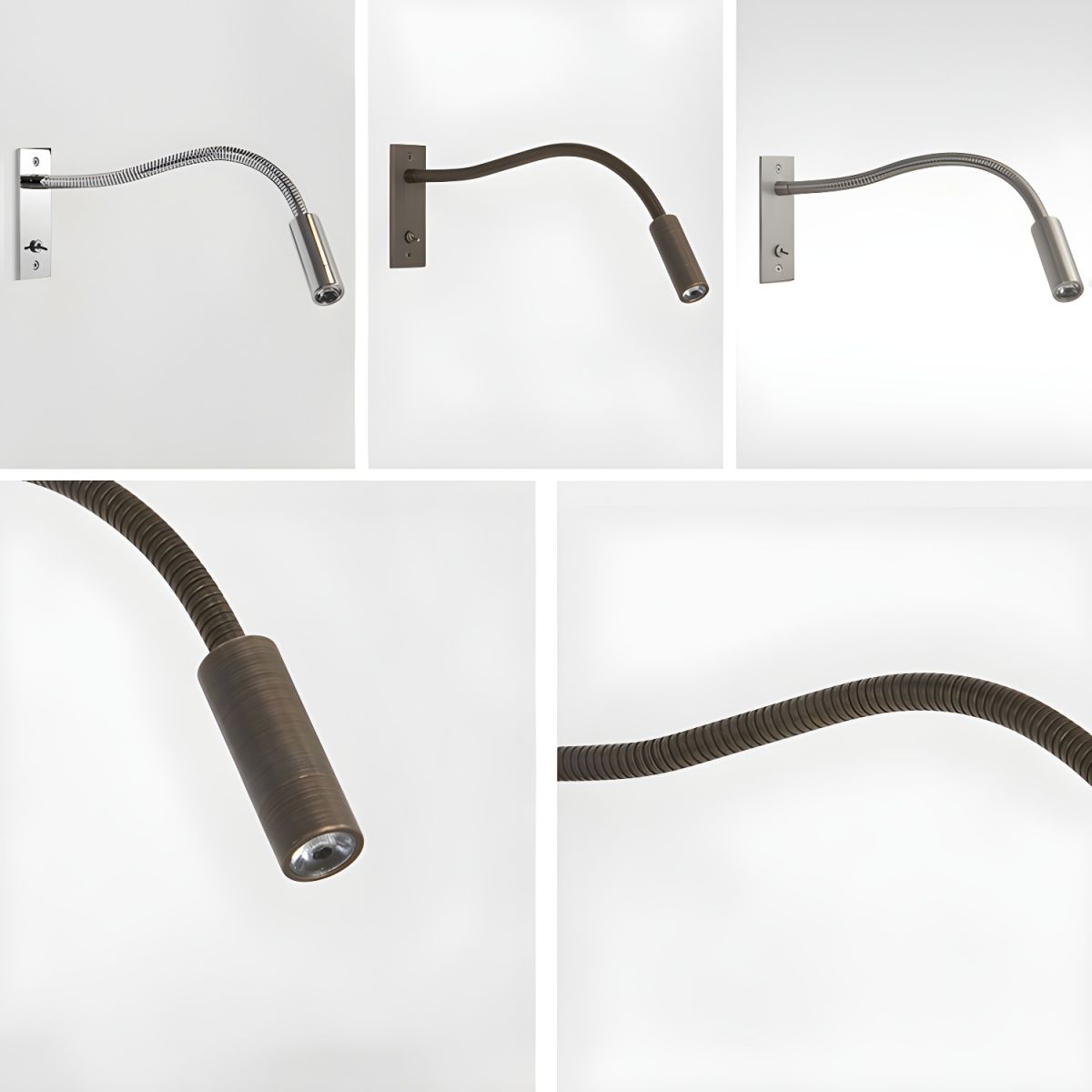Adjustable Gooseneck LED Reading Wall Lamp