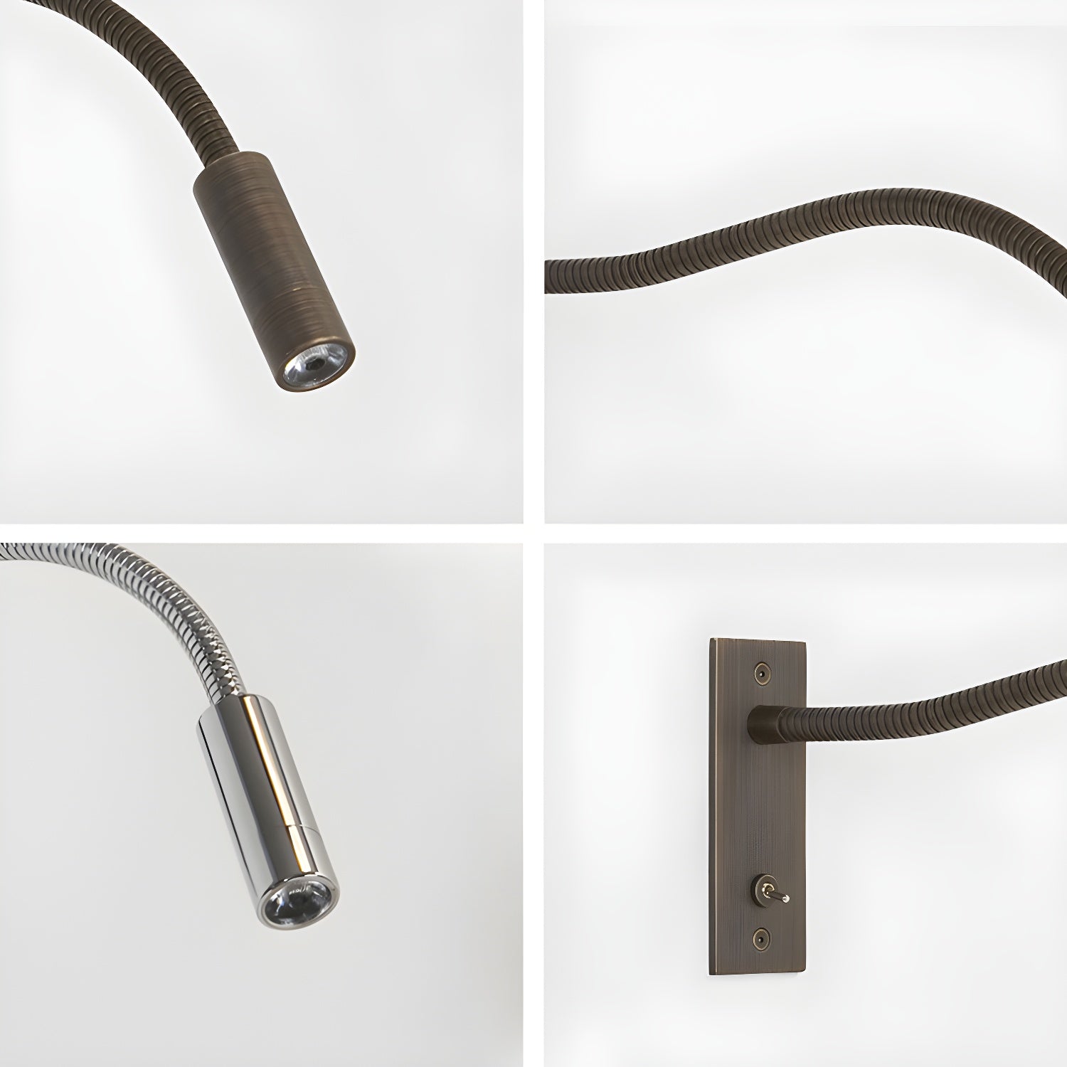 Adjustable Gooseneck LED Reading Wall Lamp