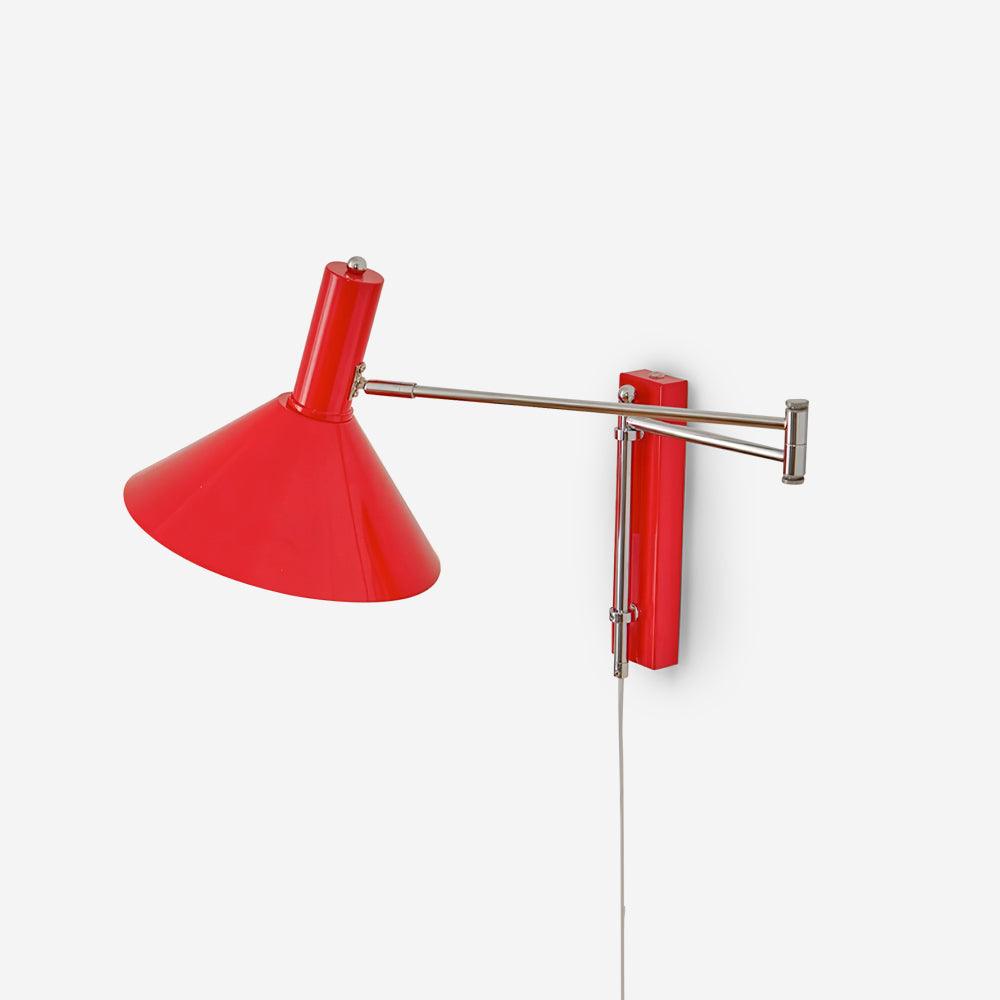 Adjustable Wall Lamp with 360-Degree Swivel β Damp Rated Bathroom Wall Lights in White, Black, and Red 1