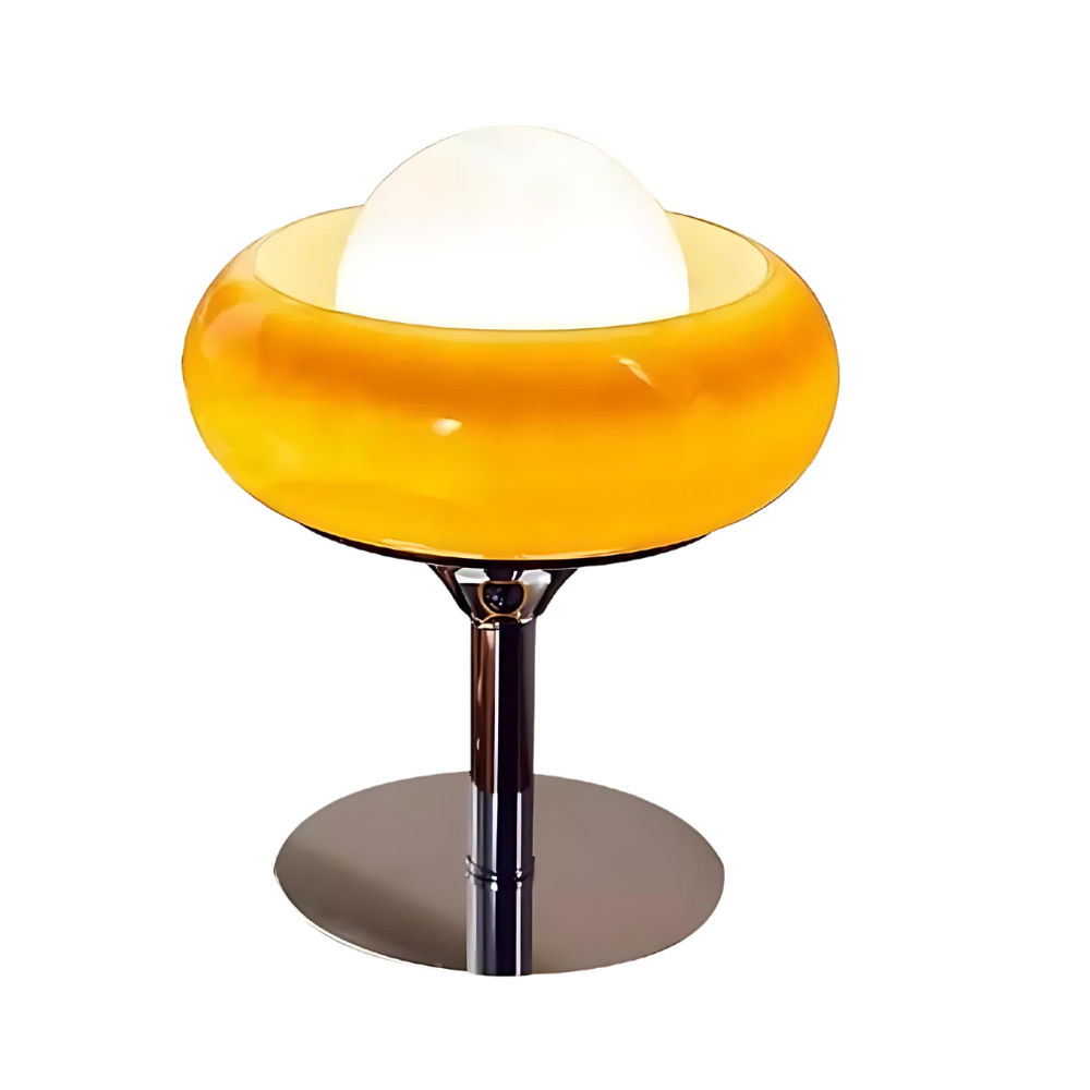 Avant-Garde Table Lamp with Egg Tart Design β Unique Modern Lighting for Living Room and Bedroom 0