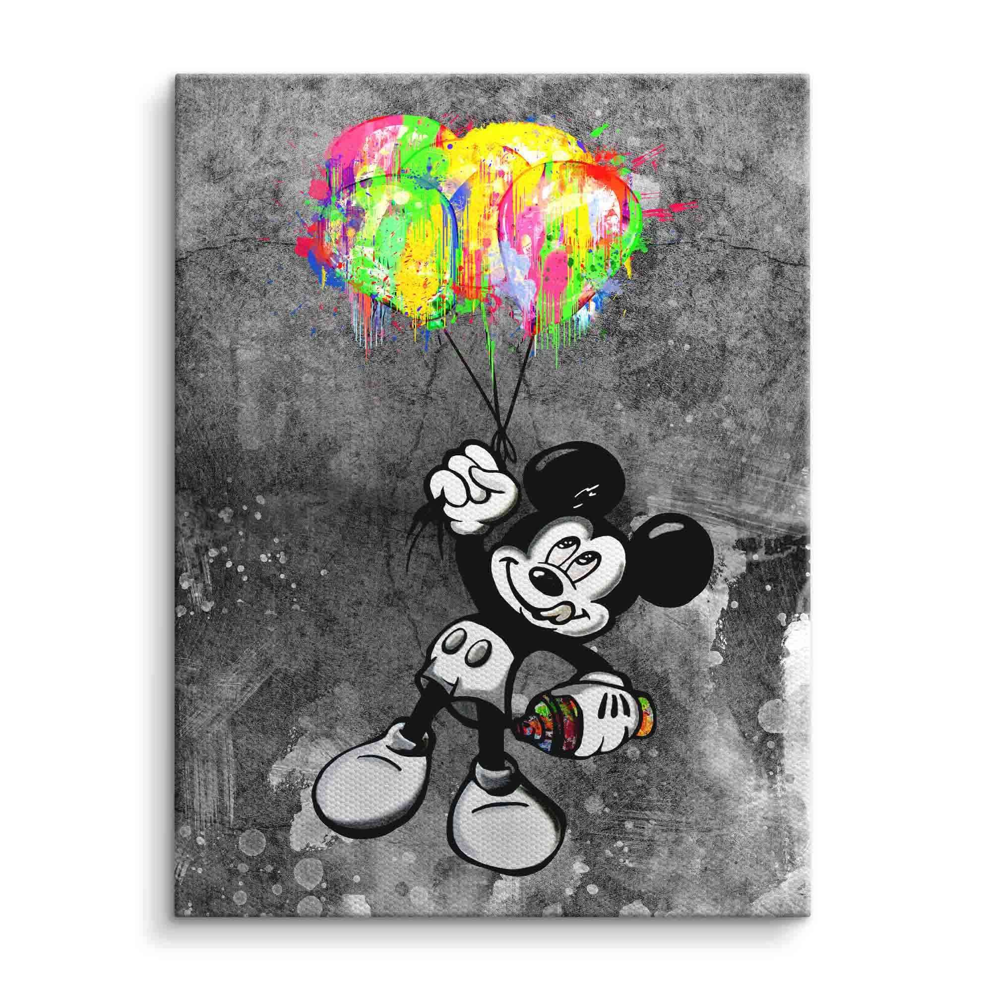Balloon Power Art Print β Colorful Mickey Floating with Balloons β High-Quality Wall Art for Home DΓ©cor 0