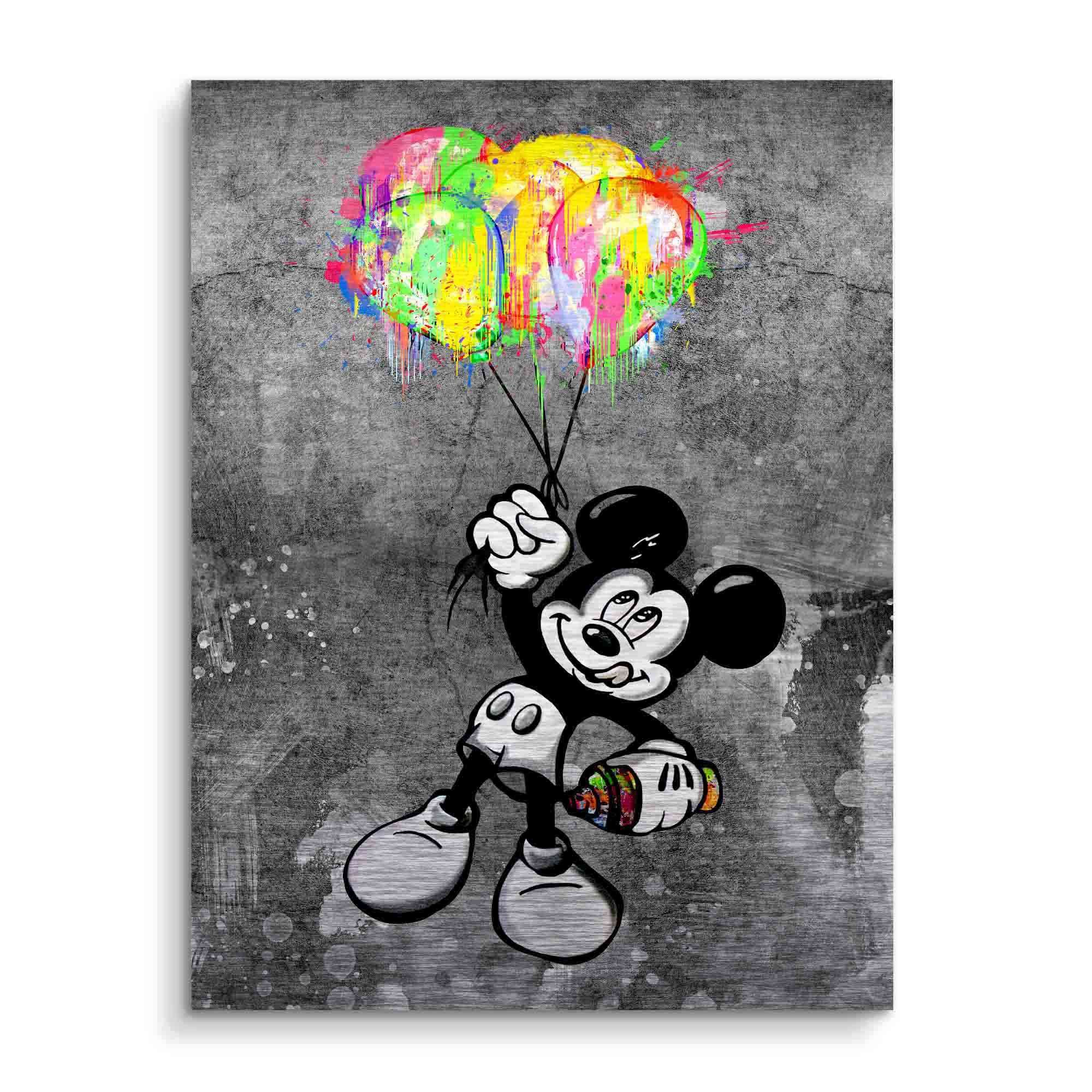 Balloon Power Art Print β Colorful Mickey Floating with Balloons β High-Quality Wall Art for Home DΓ©cor 1