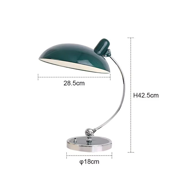 Bauhaus-Inspired Table Lamp with Chrome Finish – Elegant Iron Desk or Bedside Lamp for Stylish Living Room Illumination 9