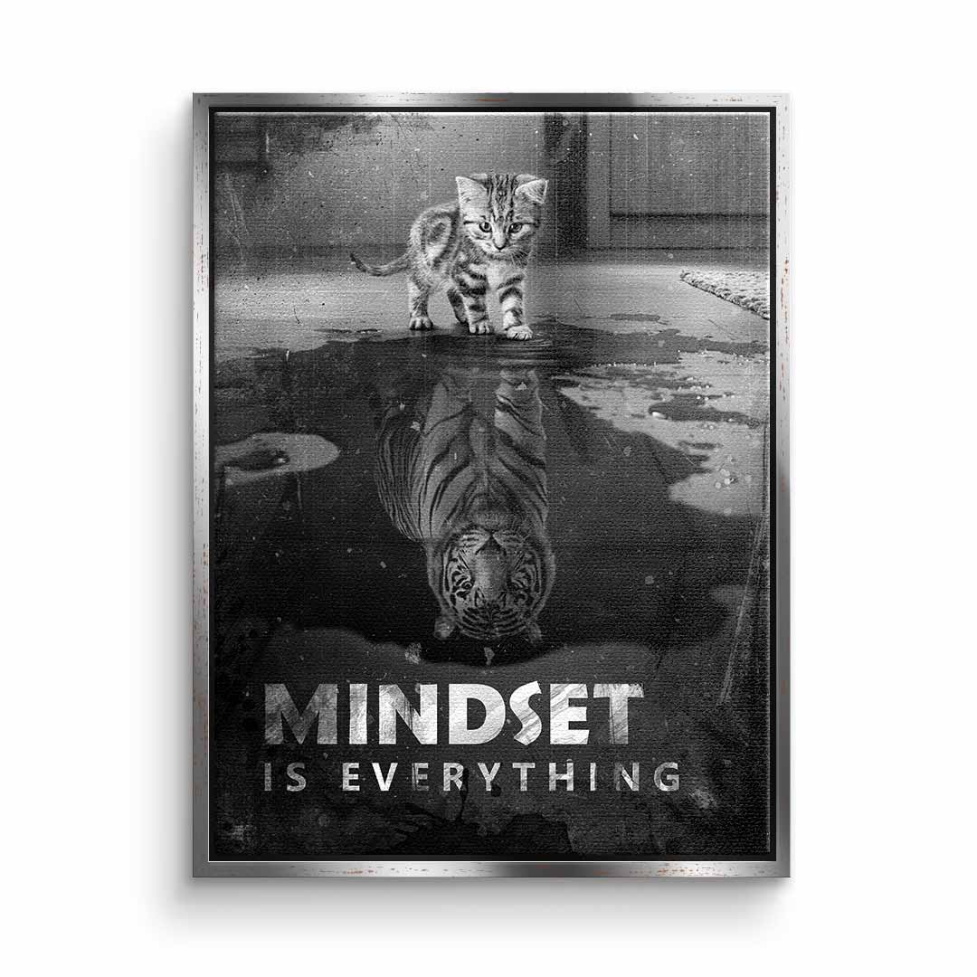 Canvas Wall Art - Mindset is Everything #Tiger - Ready to Hang Canvas Prints in Various Sizes 11