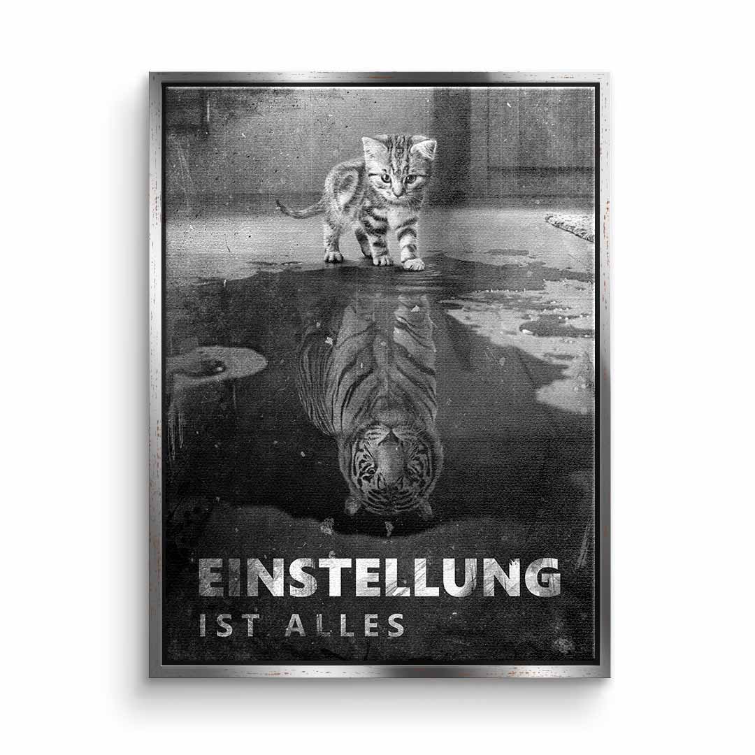 Canvas Wall Art - Mindset is Everything #Tiger - Ready to Hang Canvas Prints in Various Sizes 12