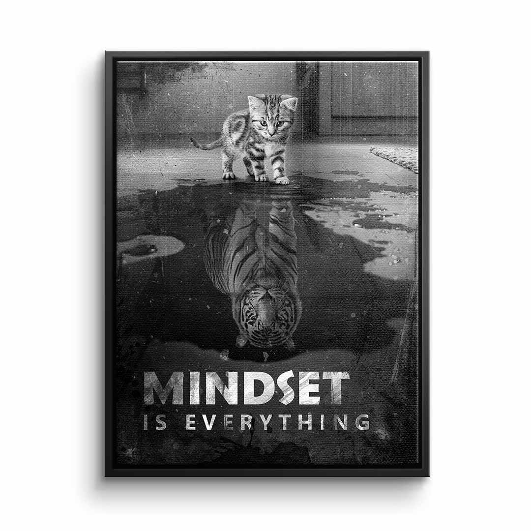Canvas Wall Art - Mindset is Everything #Tiger - Ready to Hang Canvas Prints in Various Sizes 13