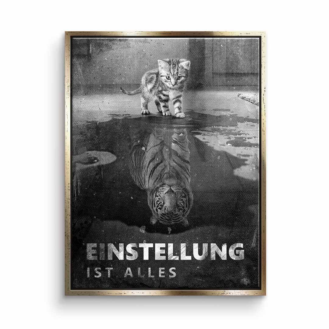 Canvas Wall Art - Mindset is Everything #Tiger - Ready to Hang Canvas Prints in Various Sizes 15