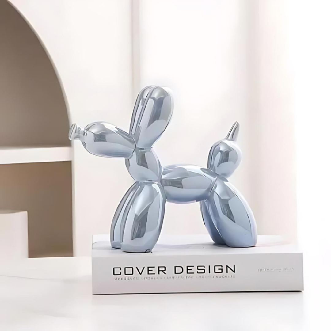 Ceramic Balloon Dog Statue – Playful Decorative Art for Home and Office 3