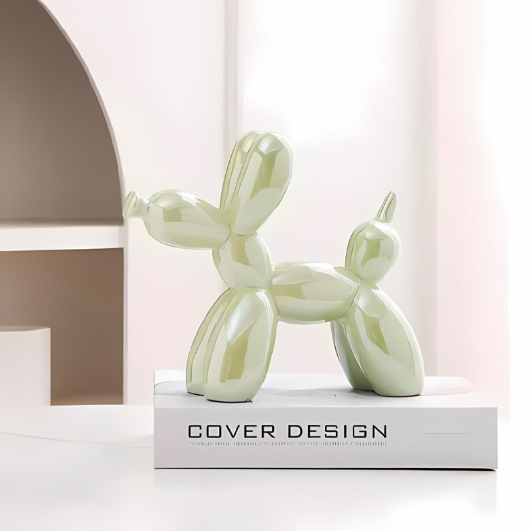 Ceramic Balloon Dog Statue – Playful Decorative Art for Home and Office 4