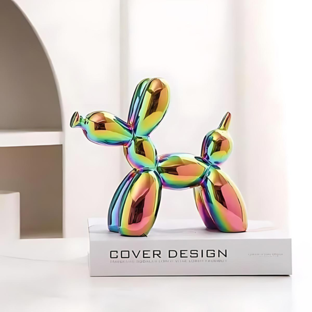 Ceramic Balloon Dog Statue – Playful Decorative Art for Home and Office 5