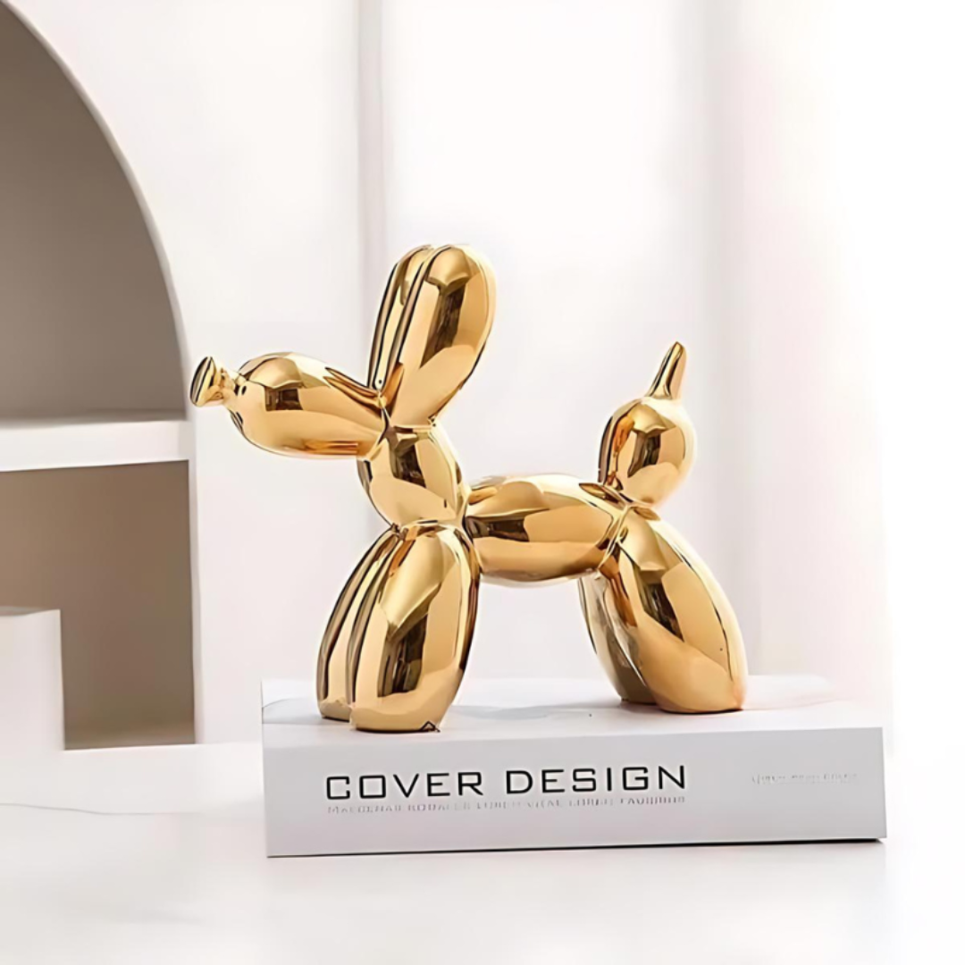 Ceramic Balloon Dog Statue – Playful Decorative Art for Home and Office 7