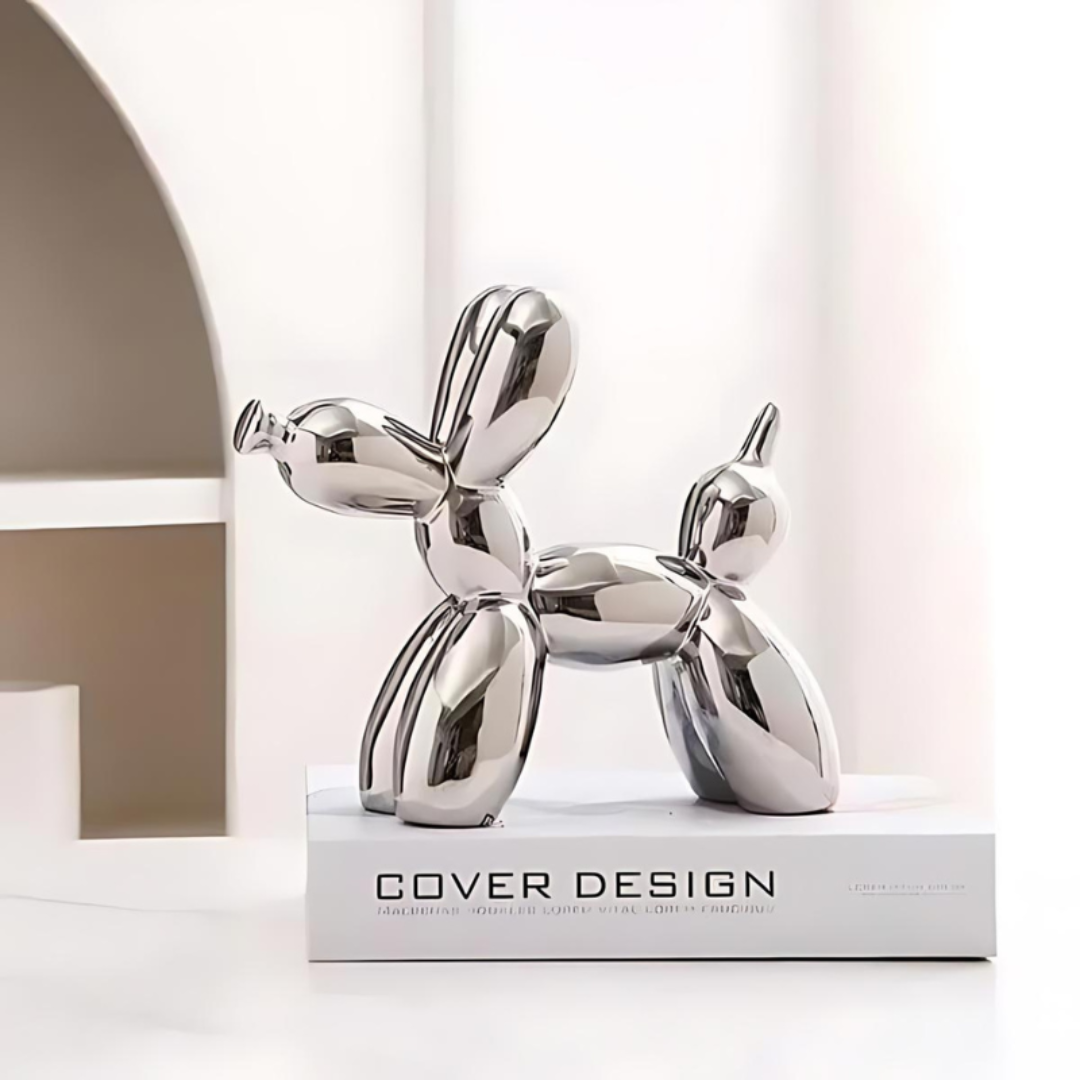 Ceramic Balloon Dog Statue – Playful Decorative Art for Home and Office 8