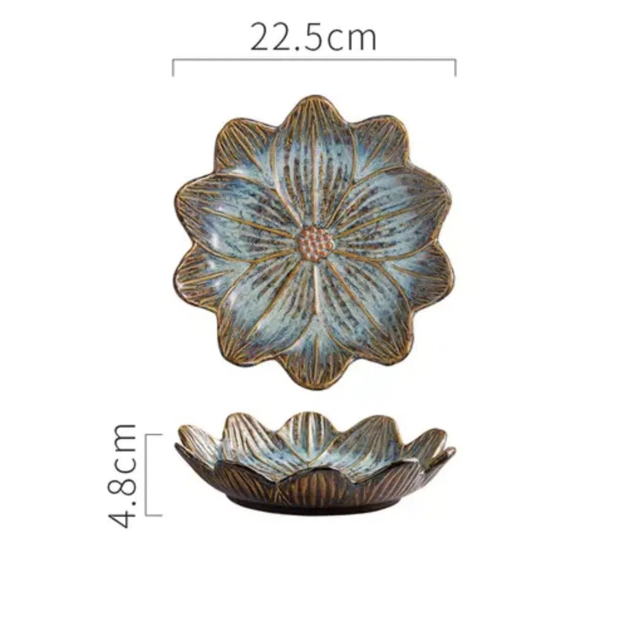 Ceramic Dinnerware Set - Durable Porcelain Plate Set for Elegant Dining, Dishwasher and Microwave Safe 6