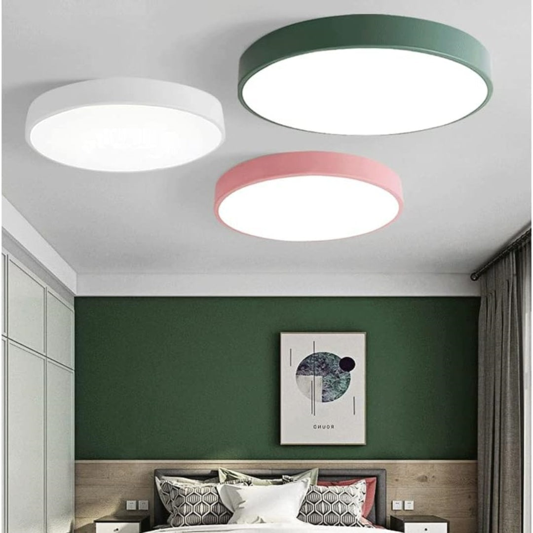 Circular LED Flush Mount Ceiling Light Fixture – Modern Design for Home Illumination, Energy Efficient, Available in Multiple Wattages 10