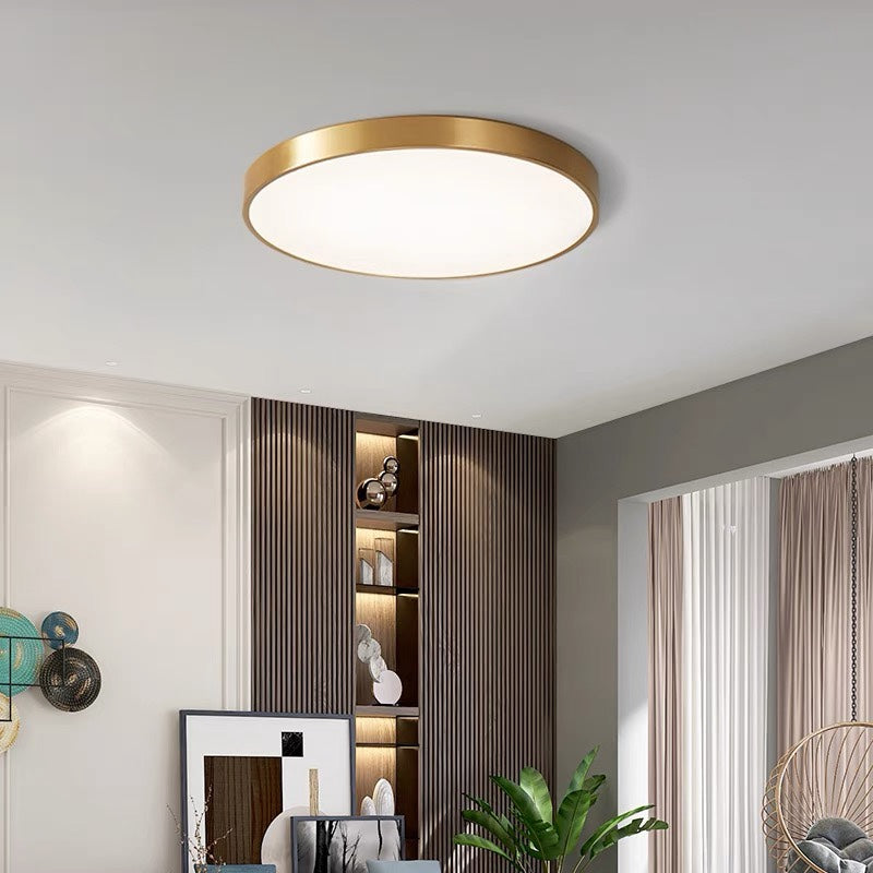 Circular LED Flush Mount Ceiling Light Fixture – Modern Design for Home Illumination, Energy Efficient, Available in Multiple Wattages 12
