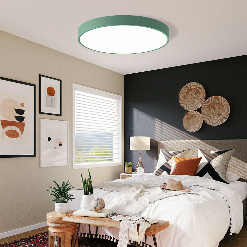 Circular LED Flush Mount Ceiling Light Fixture – Modern Design for Home Illumination, Energy Efficient, Available in Multiple Wattages 8