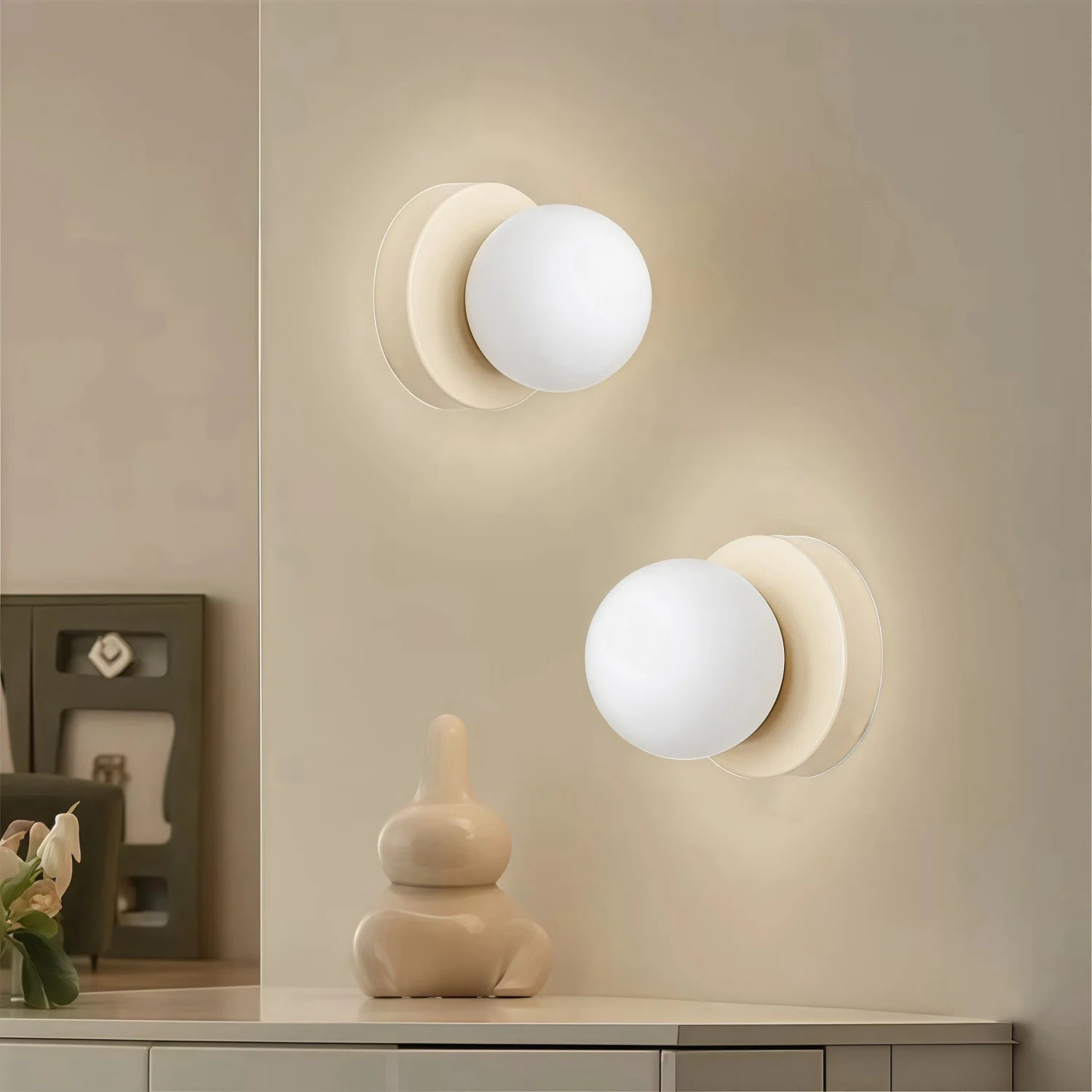 Colourful Macaron LED Wall Lamp – Modern Frosted Glass Wall Sconce Lighting in 10cm and 12cm Sizes for Indoor Use 1