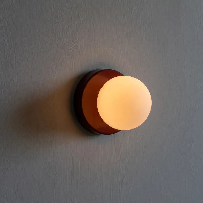 Colourful Macaron LED Wall Lamp – Modern Frosted Glass Wall Sconce Lighting in 10cm and 12cm Sizes for Indoor Use 2