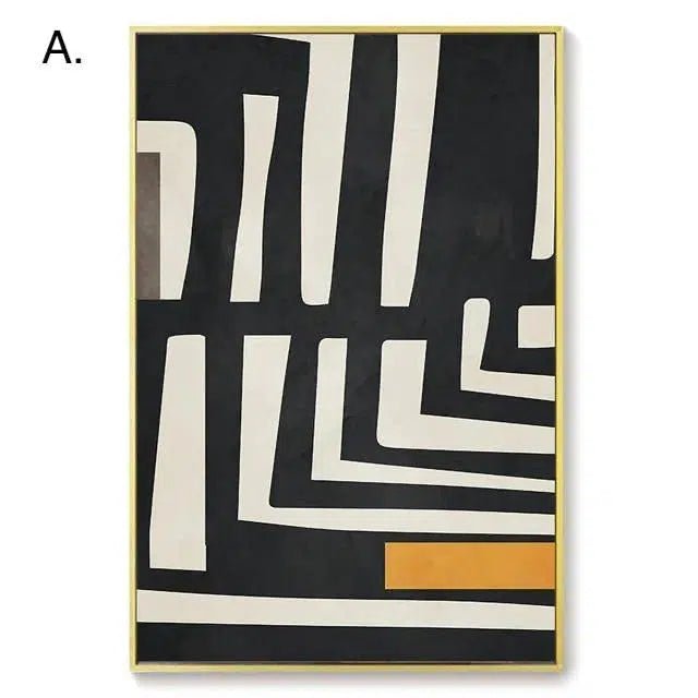 Contemporary Abstract Canvas Print - Zanzibar Design on 280gsm Canvas - Modern Wall Art for Home Decor 0