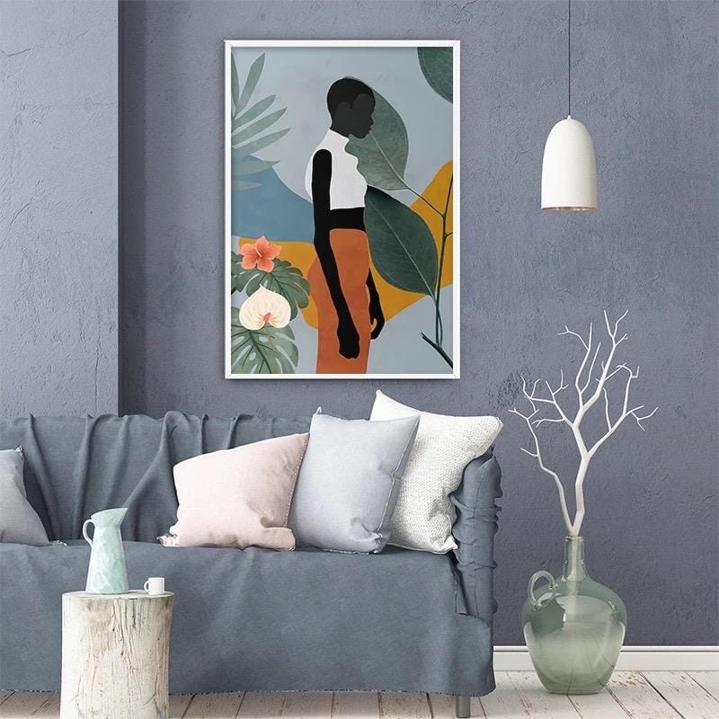 Contemporary Abstract Canvas Print - Zanzibar Design on 280gsm Canvas - Modern Wall Art for Home Decor 3