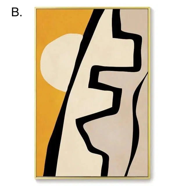 Contemporary Abstract Canvas Print - Zanzibar Design on 280gsm Canvas - Modern Wall Art for Home Decor 4