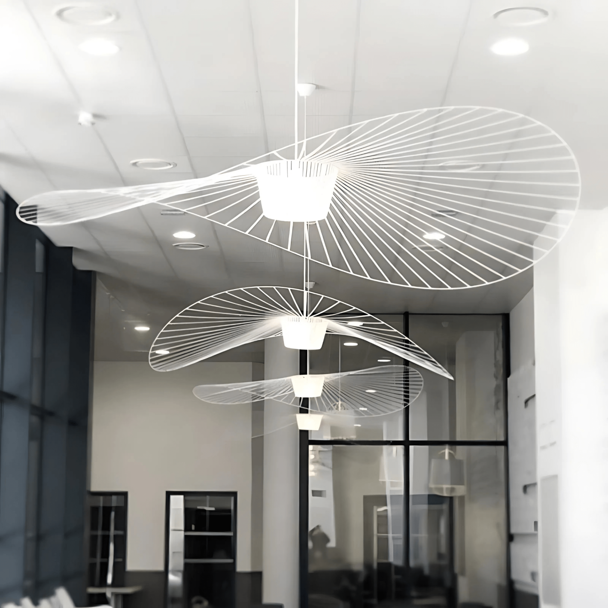 Contemporary Astral Pendant Light – Dimmable Circular Wave Hanging Light for Modern Interiors 1