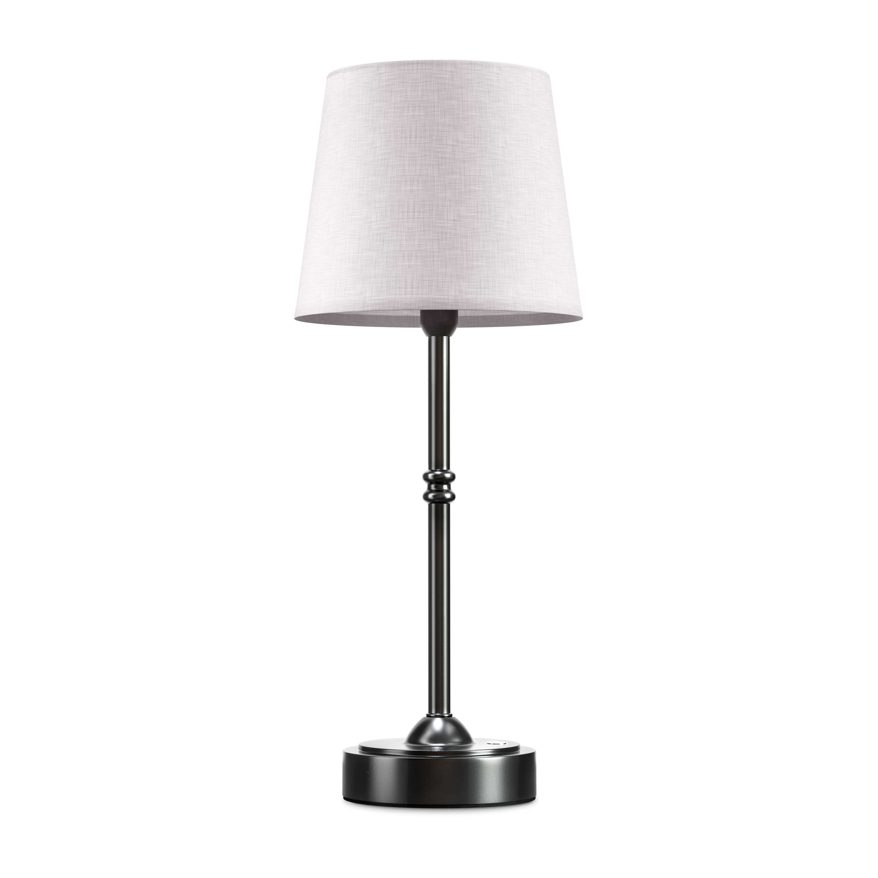 Contemporary Table Lamp with Adjustable Brightness – Modern Bedside or Living Room Lamp in Black and White 7