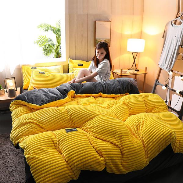 Corduroy Reversible Duvet Cover