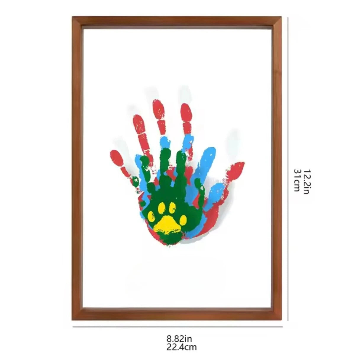 DIY Toddler Handprint Frame Kit – Create Colorful Keepsakes with Non-Toxic Paint, 10x12 Inches, Perfect for Family Activities 2