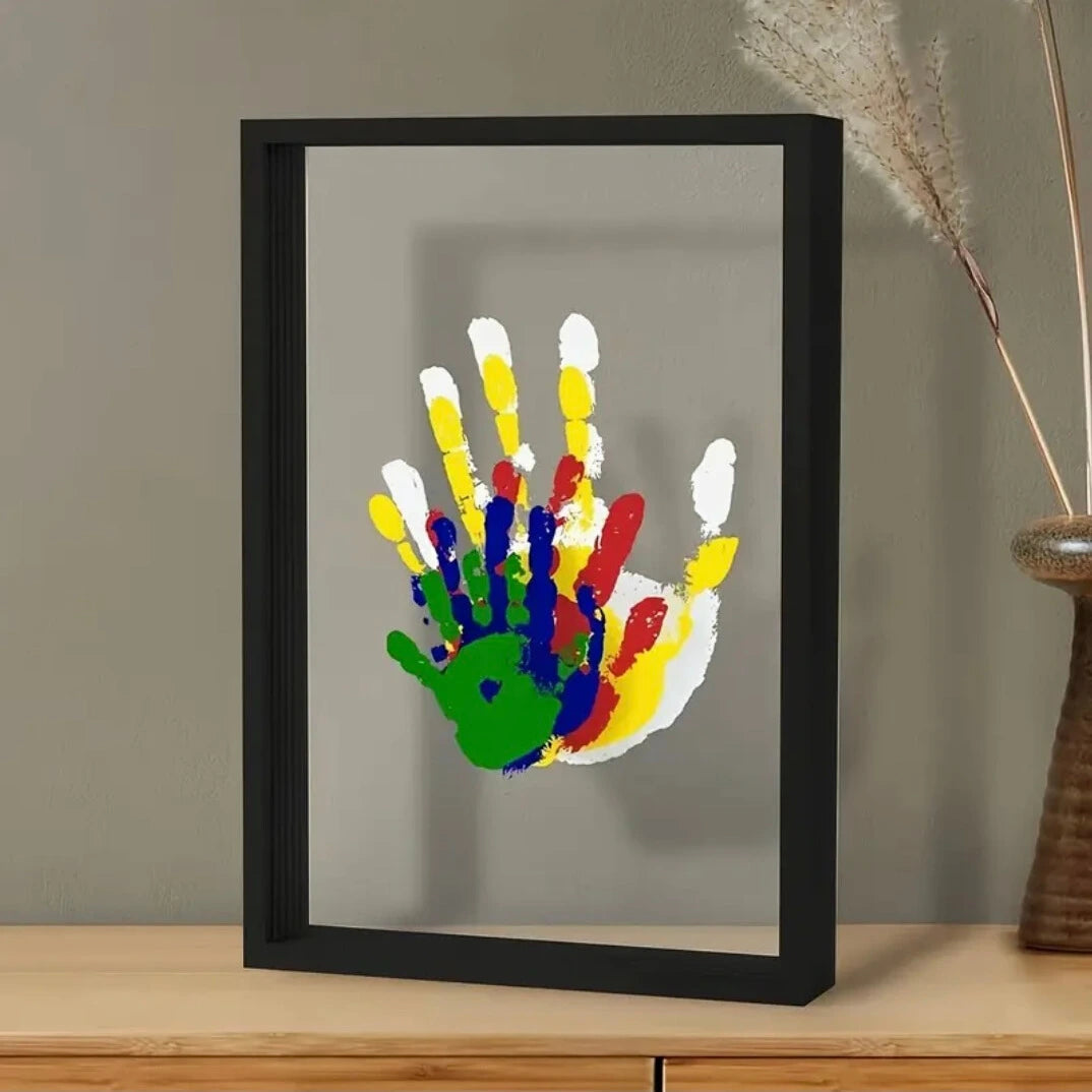 DIY Toddler Handprint Frame Kit – Create Colorful Keepsakes with Non-Toxic Paint, 10x12 Inches, Perfect for Family Activities 5