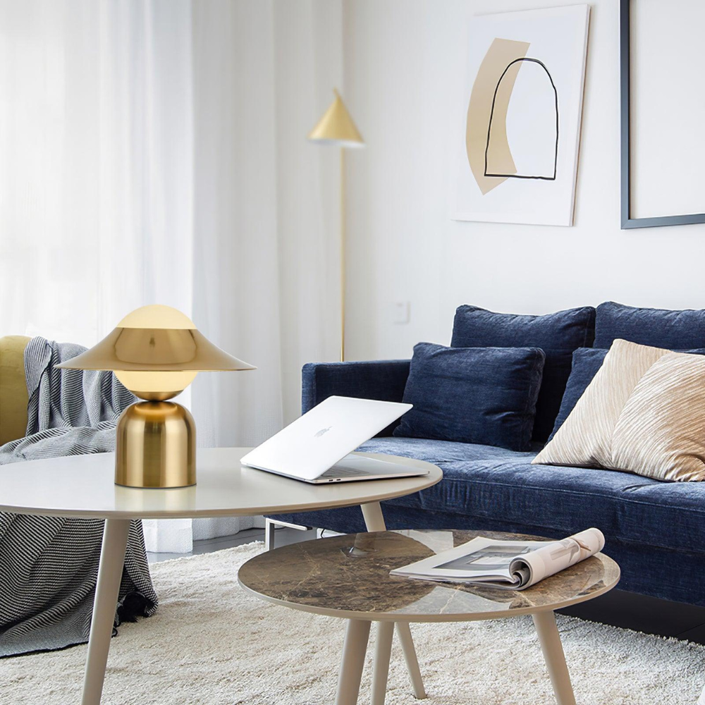 Dreamy Retro-Inspired Table Lamp with Adjustable Brightness – Sustainable Metal and Glass Design for Living Room and Bedside Use 3