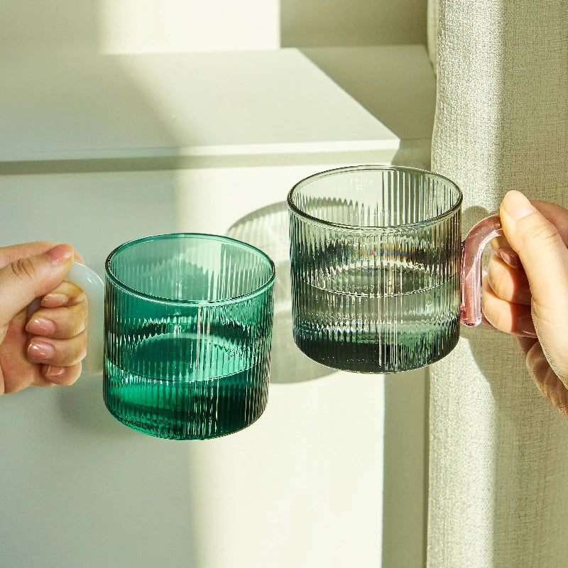 Eco-Friendly Glass Mug, 300ml Capacity, 8x7cm Size – Durable Glass Coffee Mug for Everyday Use 2