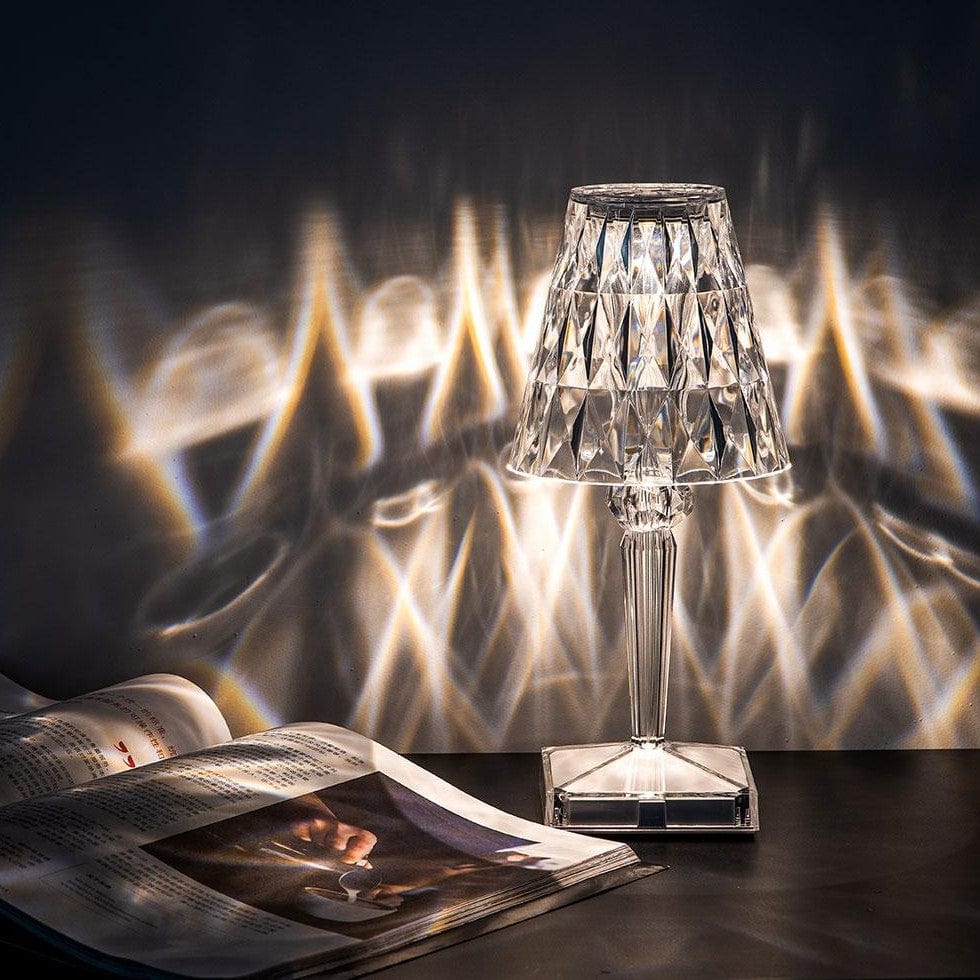 Elegant Crystal Rechargeable Table Lamp with Touch Control – Cordless Bedside or Desk Lamp for Home and Office Decor 2