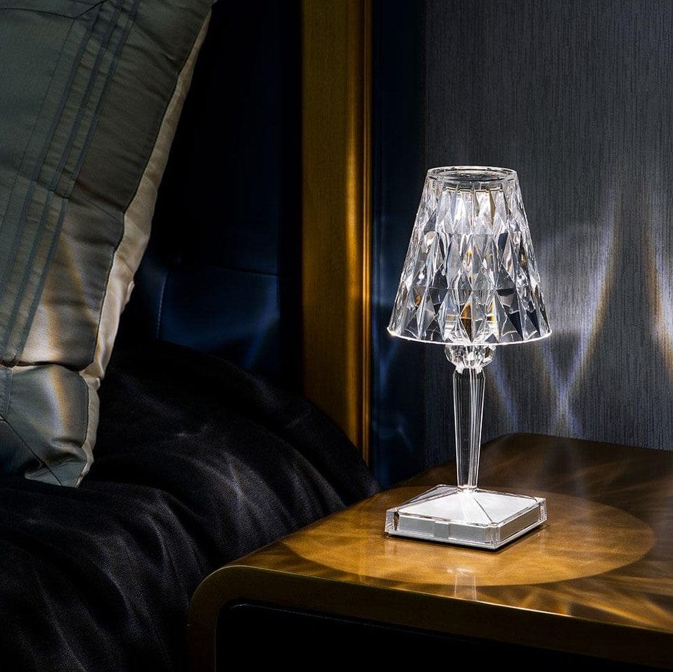 Elegant Crystal Rechargeable Table Lamp with Touch Control – Cordless Bedside or Desk Lamp for Home and Office Decor 3