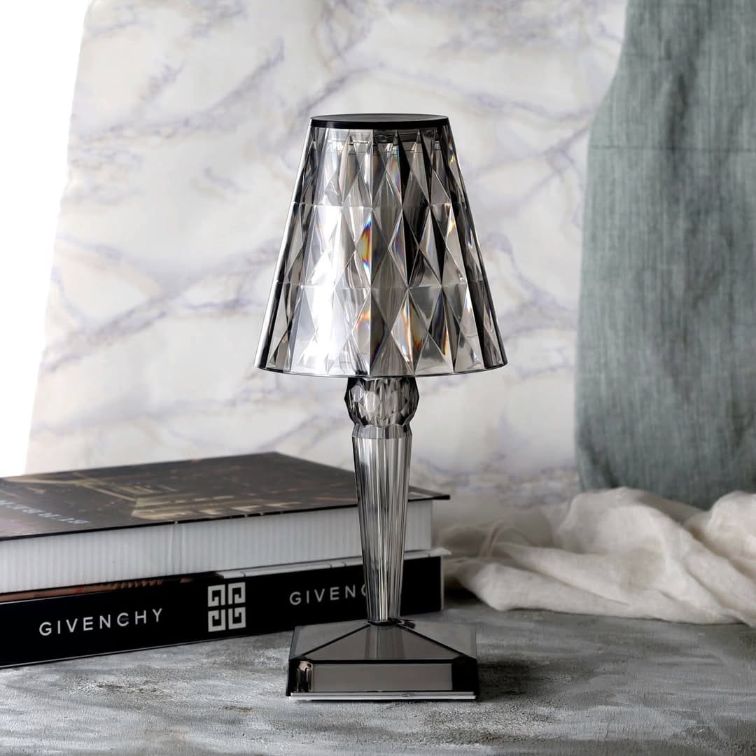 Elegant Crystal Rechargeable Table Lamp with Touch Control – Cordless Bedside or Desk Lamp for Home and Office Decor 9