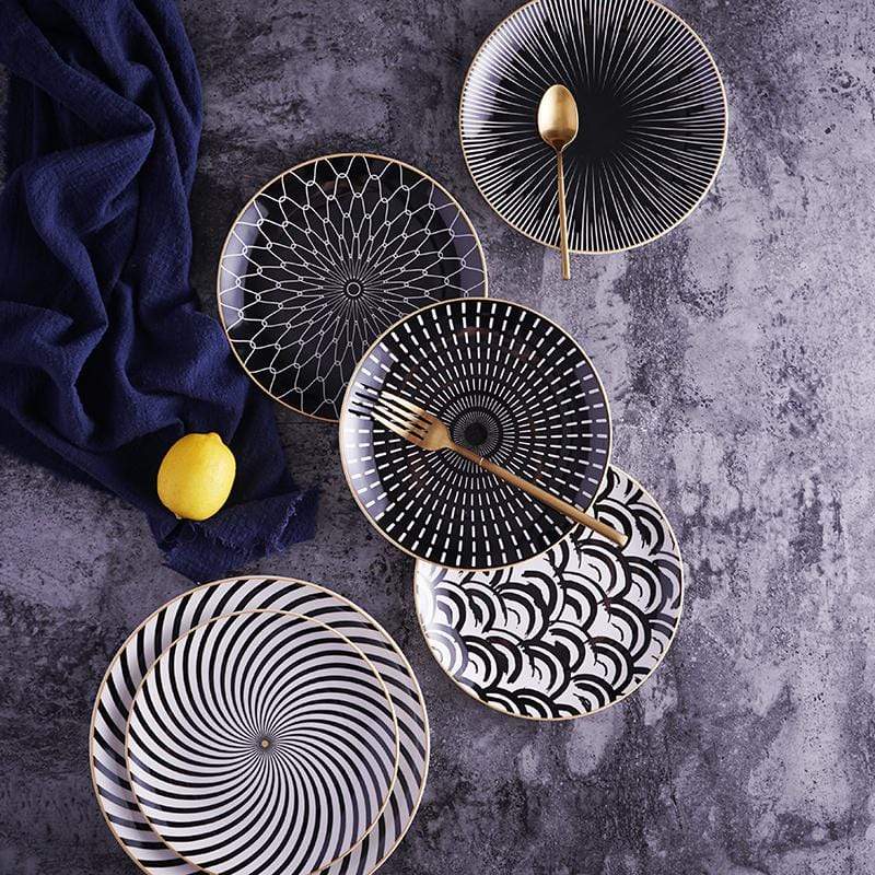 Elegant Dinnerware Set of 4 Ceramic Dinner Plates β 10-Inch Classic White Dishes for Stylish Dining 3