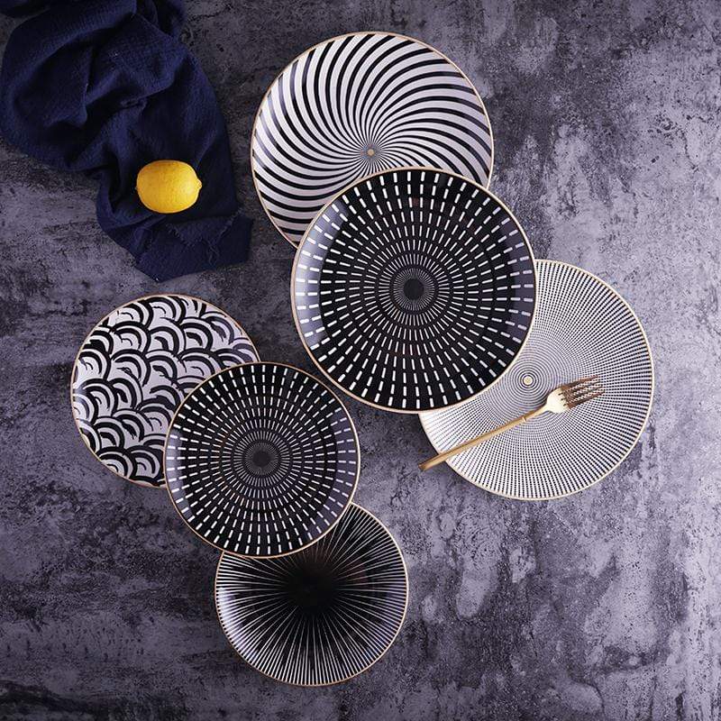 Elegant Dinnerware Set of 4 Ceramic Dinner Plates β 10-Inch Classic White Dishes for Stylish Dining 4