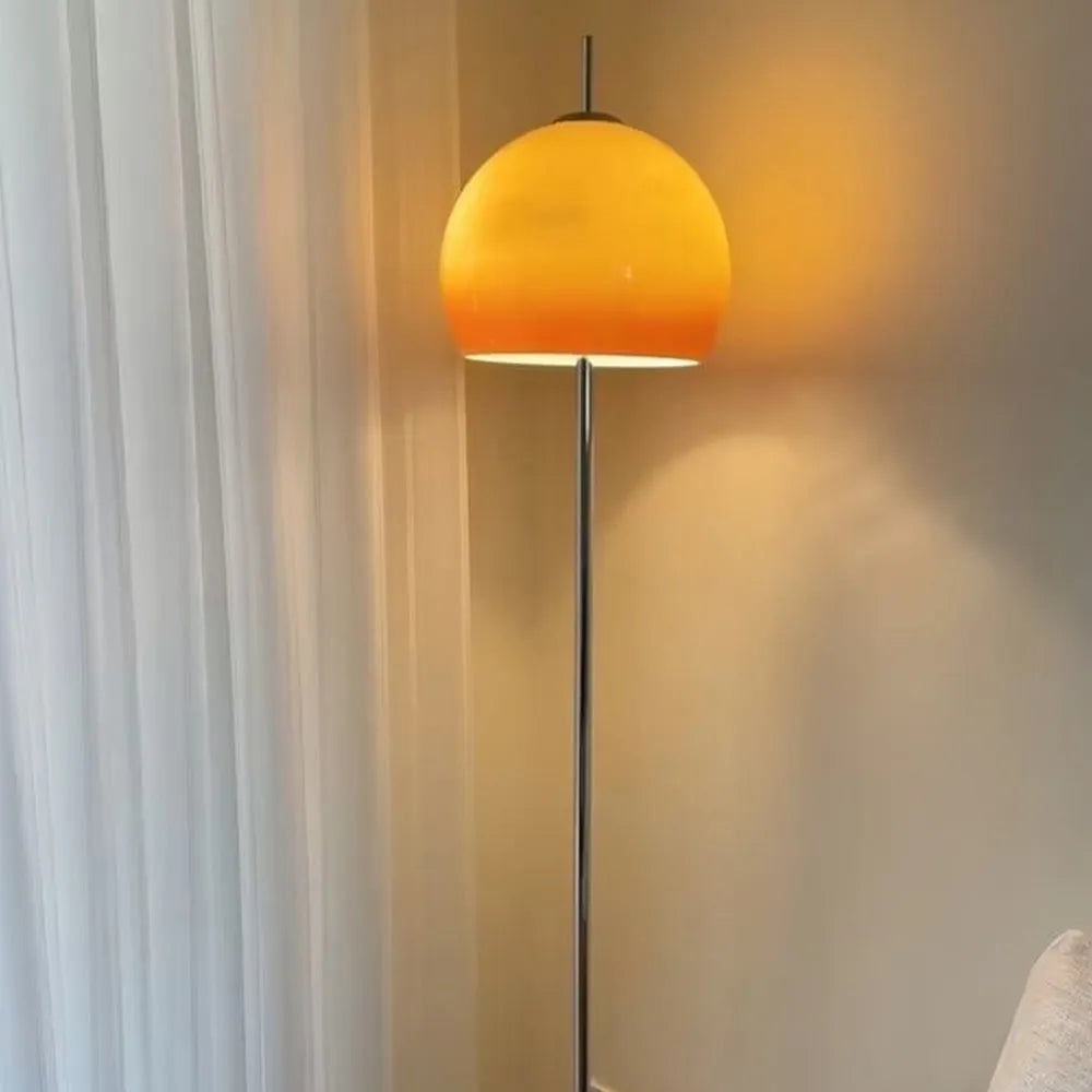 Elegant Dome Glass Floor Lamp with Dimmable Brightness – Perfect Standing Lamp for Living Room and Bedroom 2