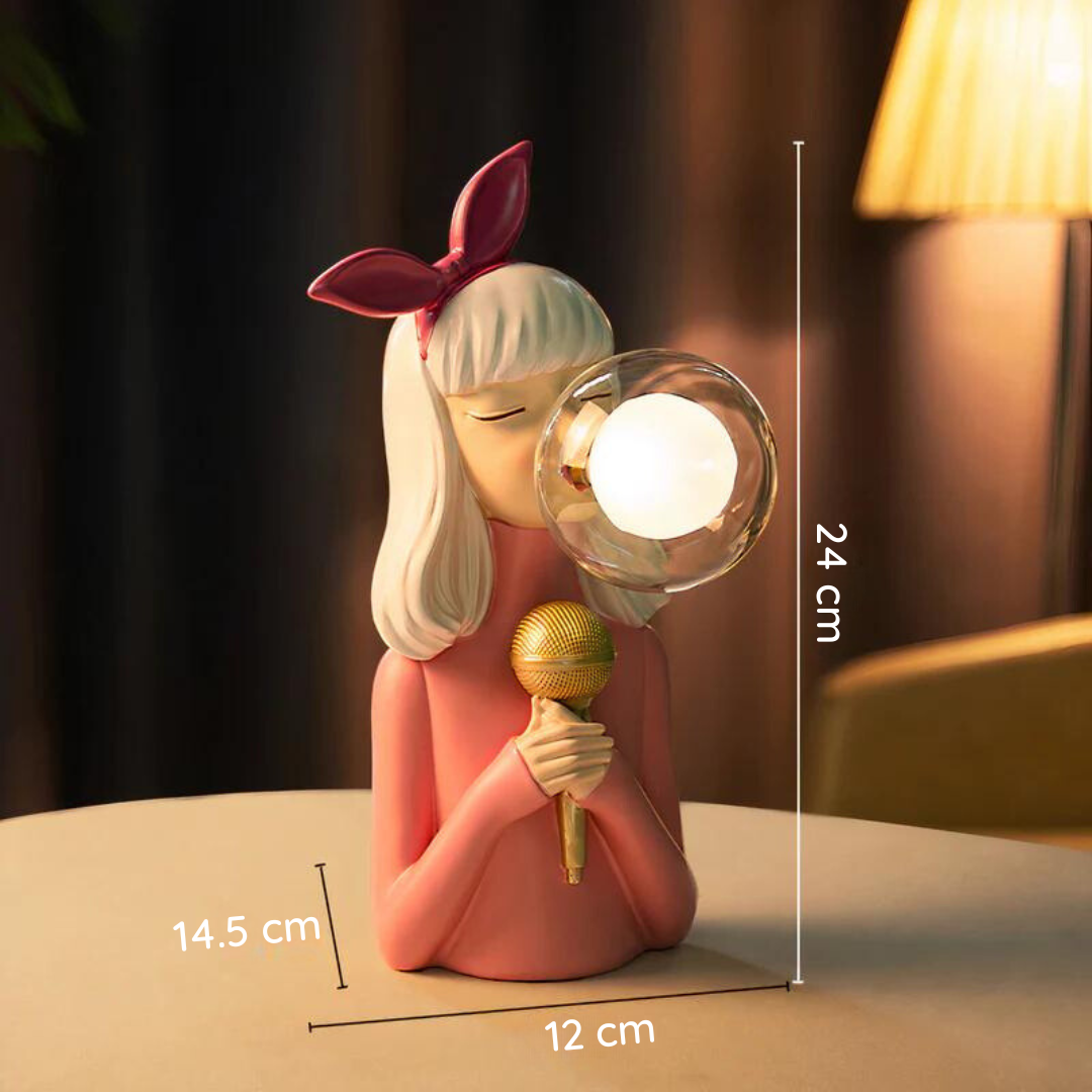 Elegant Handmade Table Lamp with Unique Design – Durable Wood Base and Soft Textile Shade for Bedside or Living Room 12