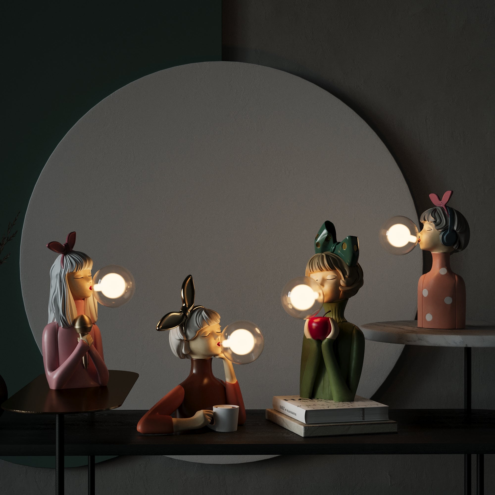 Elegant Handmade Table Lamp with Unique Design – Durable Wood Base and Soft Textile Shade for Bedside or Living Room 5