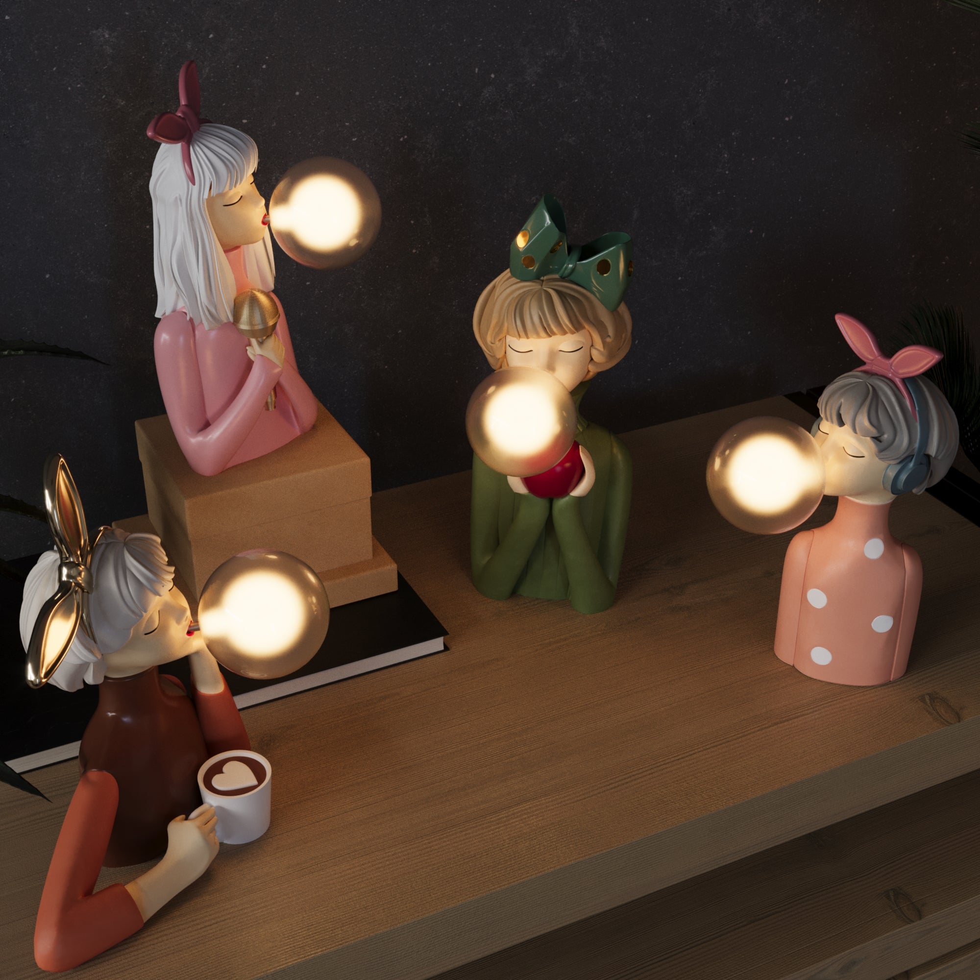 Elegant Handmade Table Lamp with Unique Design – Durable Wood Base and Soft Textile Shade for Bedside or Living Room 7