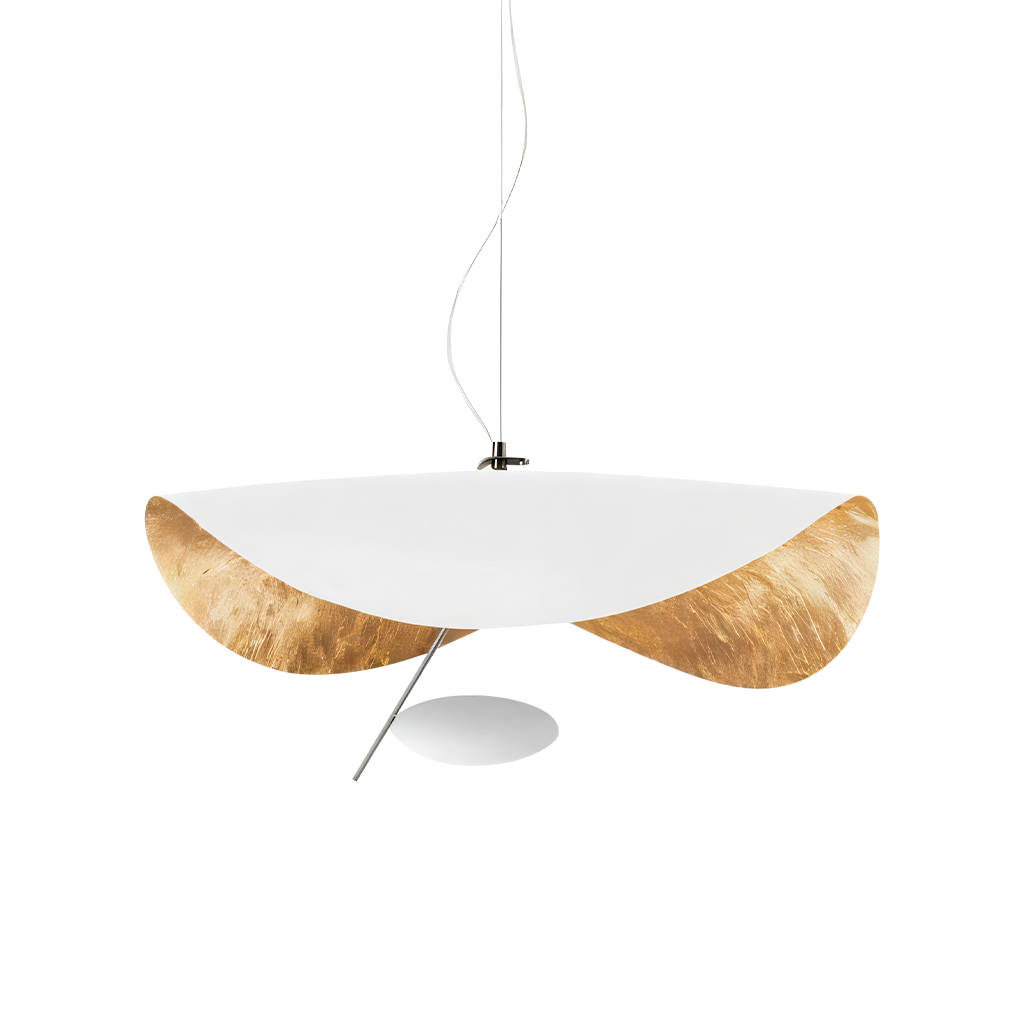 Elegant Leaf Shade Ceiling Light Fixture for Home Decor – Adjustable Height, Gold and Green Pendant Lamp 16