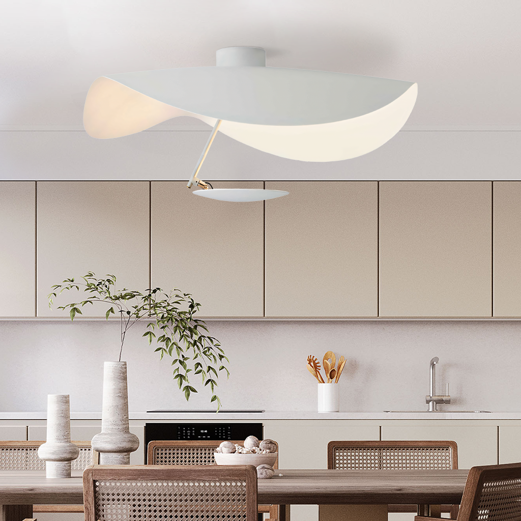 Elegant Leaf Shade Ceiling Light Fixture for Home Decor – Adjustable Height, Gold and Green Pendant Lamp 5