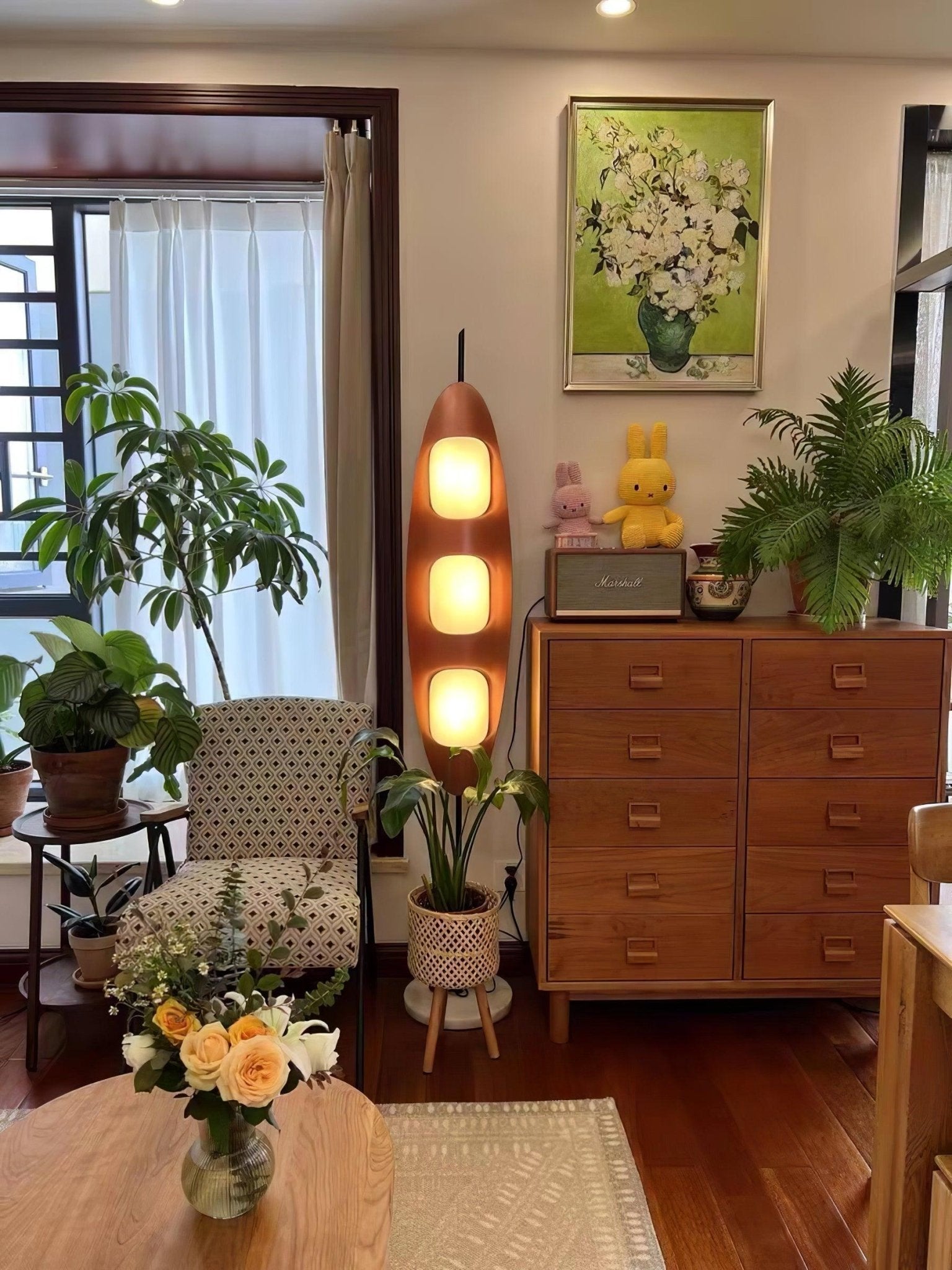 Elegant Marble Floor Lamp with Integrated LED – 160cm Modern Standing Lamp for Living Room with Adjustable Warm to Cool Light Options 2