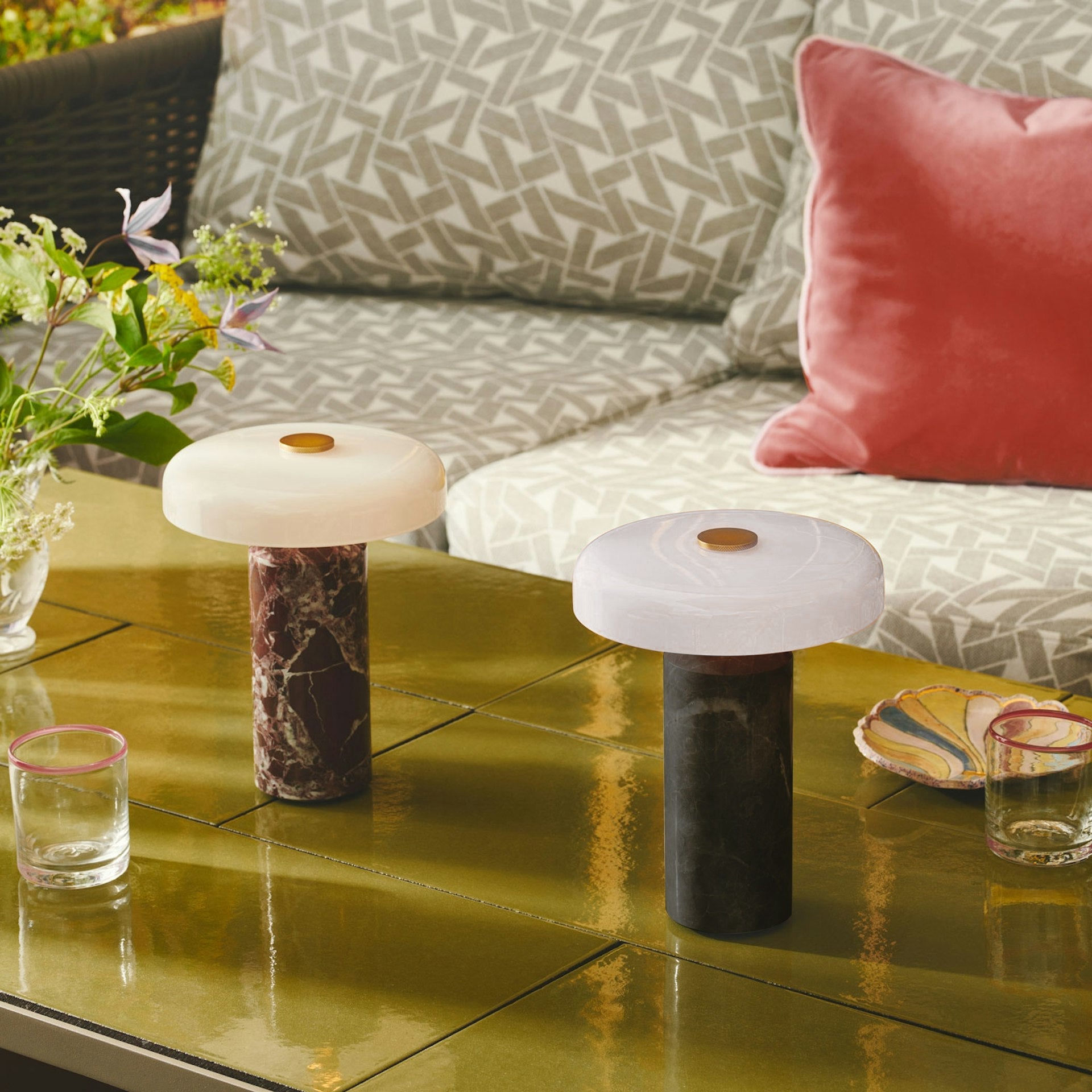 Elegant Marble Table Lamp with Adjustable LED Color Temperatures – Modern Bedside Table Lamp for Living Room and Office 4