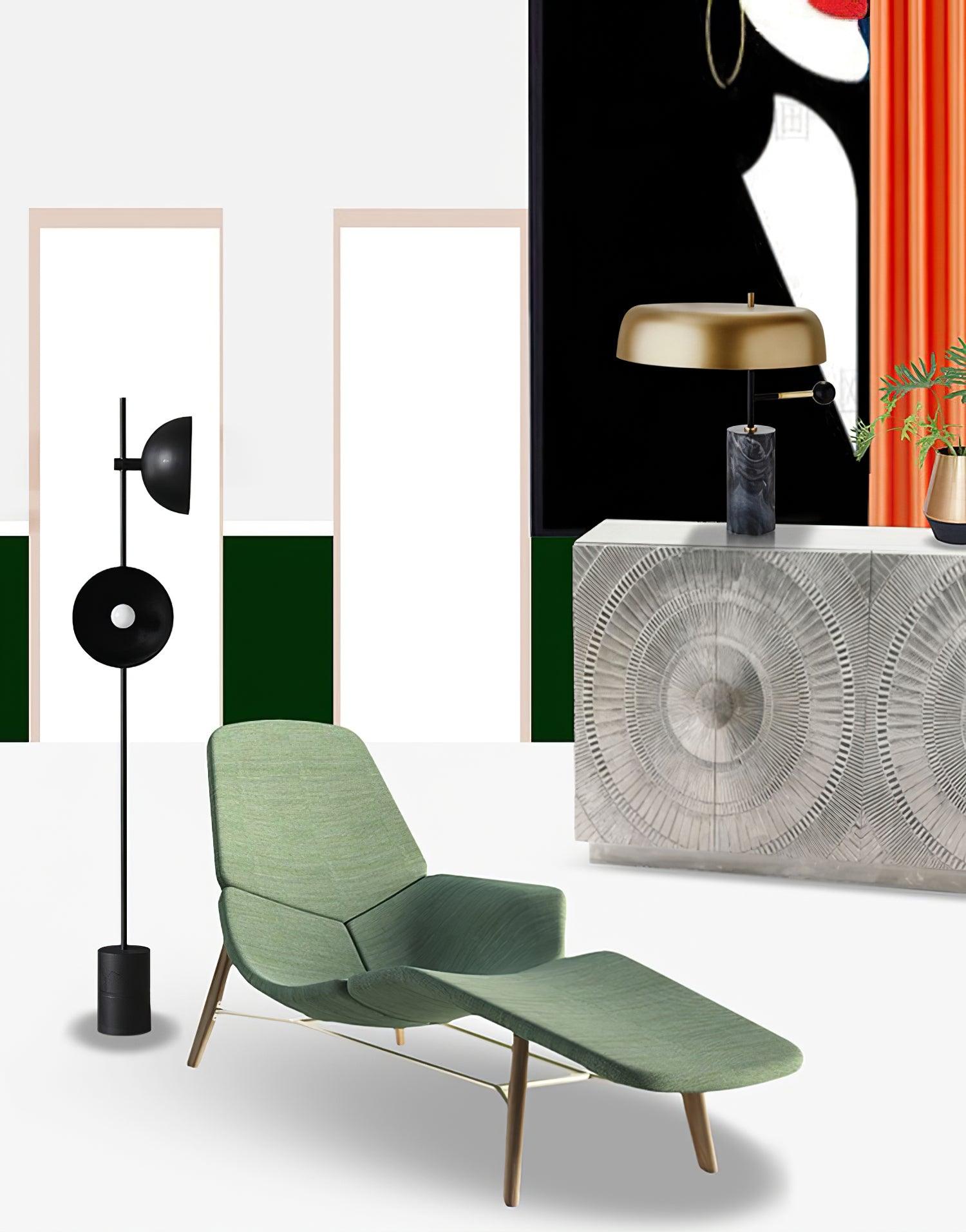 Elegant Marble Table Lamp with Gold Accents – Indoor Lighting Fixture for Home Decor 3