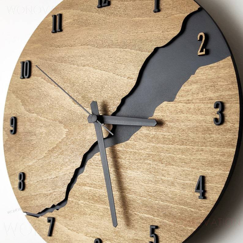 Elegant Wooden Wall Clock Decor β Timeless Design, Available in Multiple Styles and Sizes 2